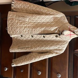 Women’s Burberry quilted jacket size large NO OFFERS